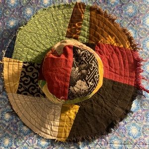 Patchwork bucket hat 100% cotton made in Thailand